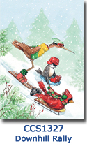 Downhill Rally Charity Select Holiday Card